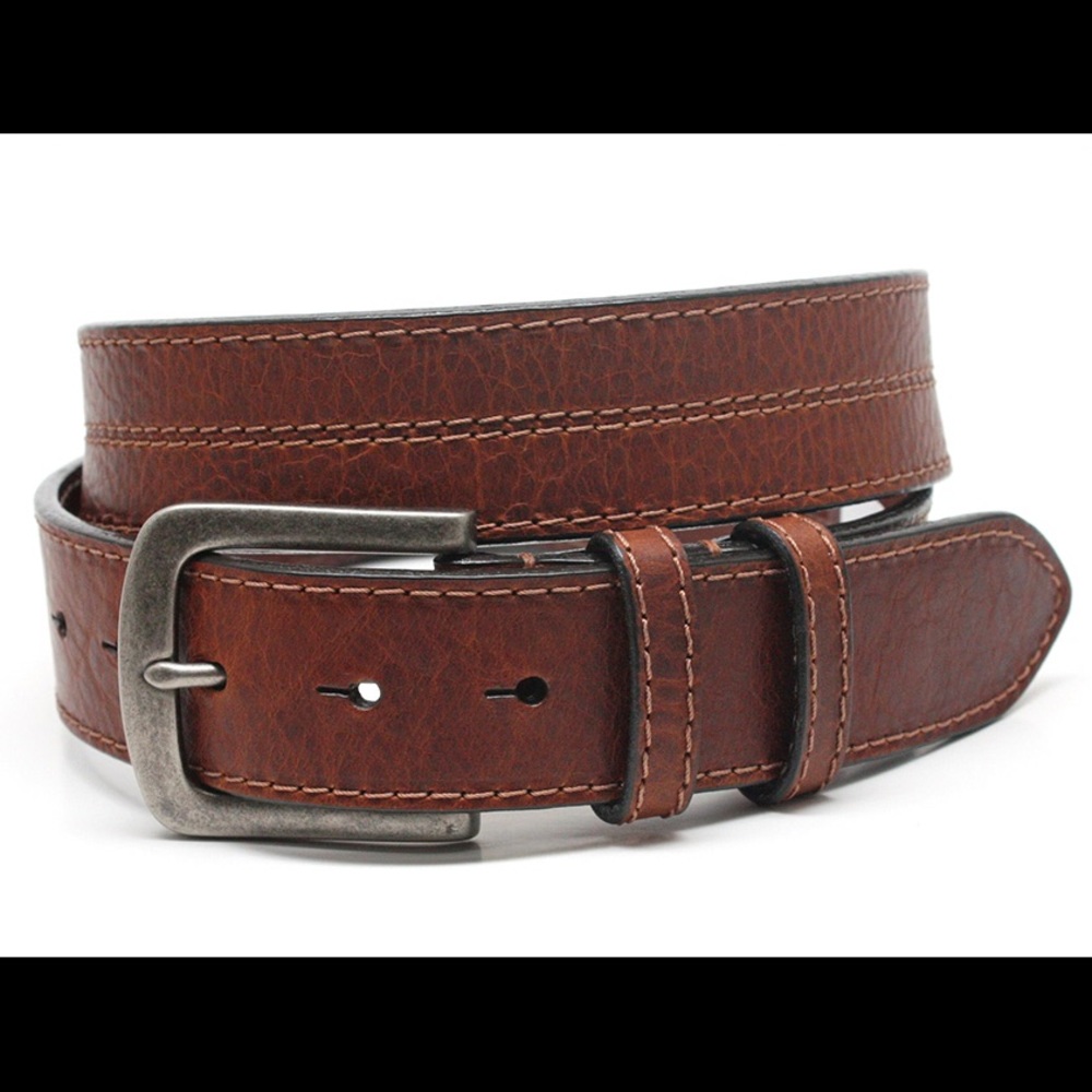 NWOT American Bison Men’s Brown Leather Belt